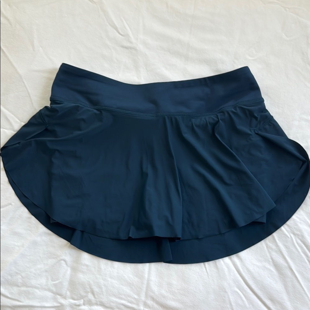 Lululemon Athletica Blue Skater Mini Skirt